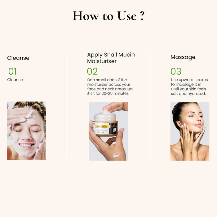 Snail Mucin Moisturizer - Radiant, Hydrated Skin
