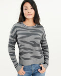 Splendid Zebra Cashblend Sweater - Taryn x Philip Boutique