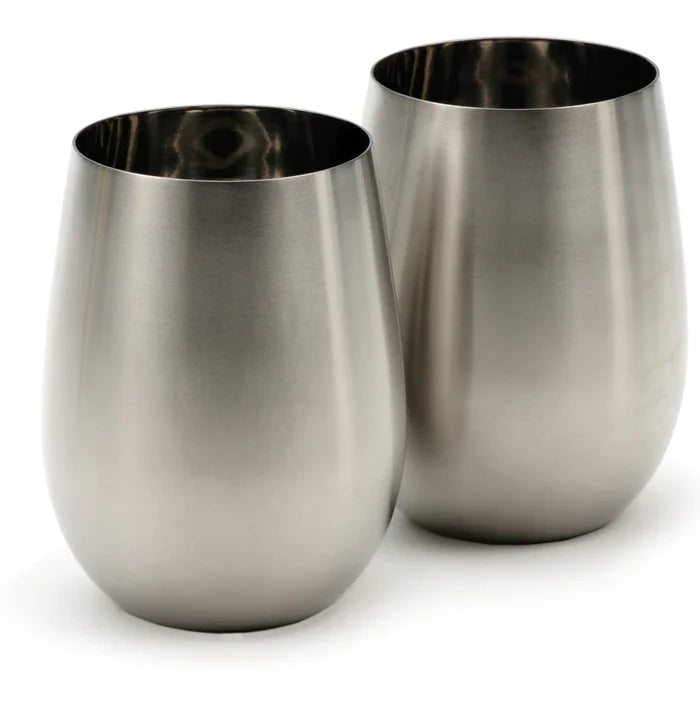 Stemless Stainless Steel Wine Glass
