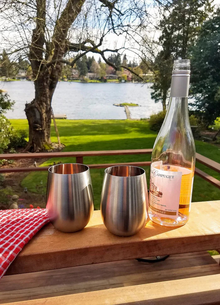 Stemless Stainless Steel Wine Glass