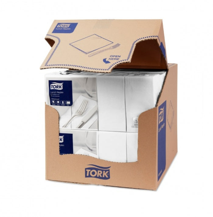 TORK 477402 Lunch Napkins 8 Fold Edge Emboss