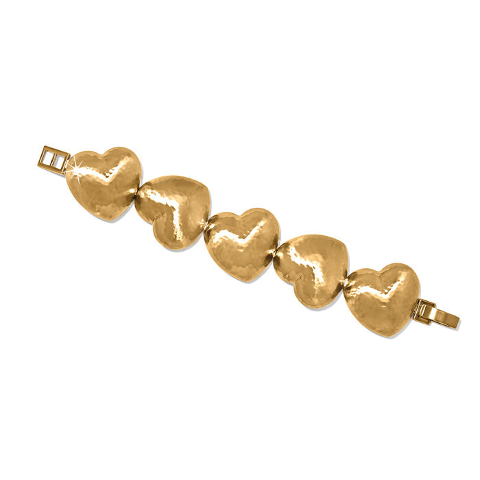 Trianon Heart Link Bracelet/Gold