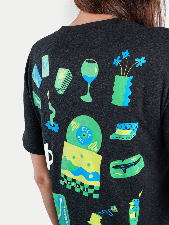 Unisex Organic Hemp Bamboo Print Tee | Kick Ons-Image 6