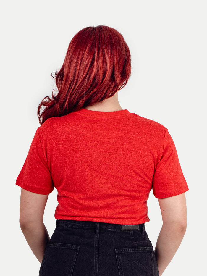 Unisex Organic Hemp Bamboo Tee | Tomato-Image 6