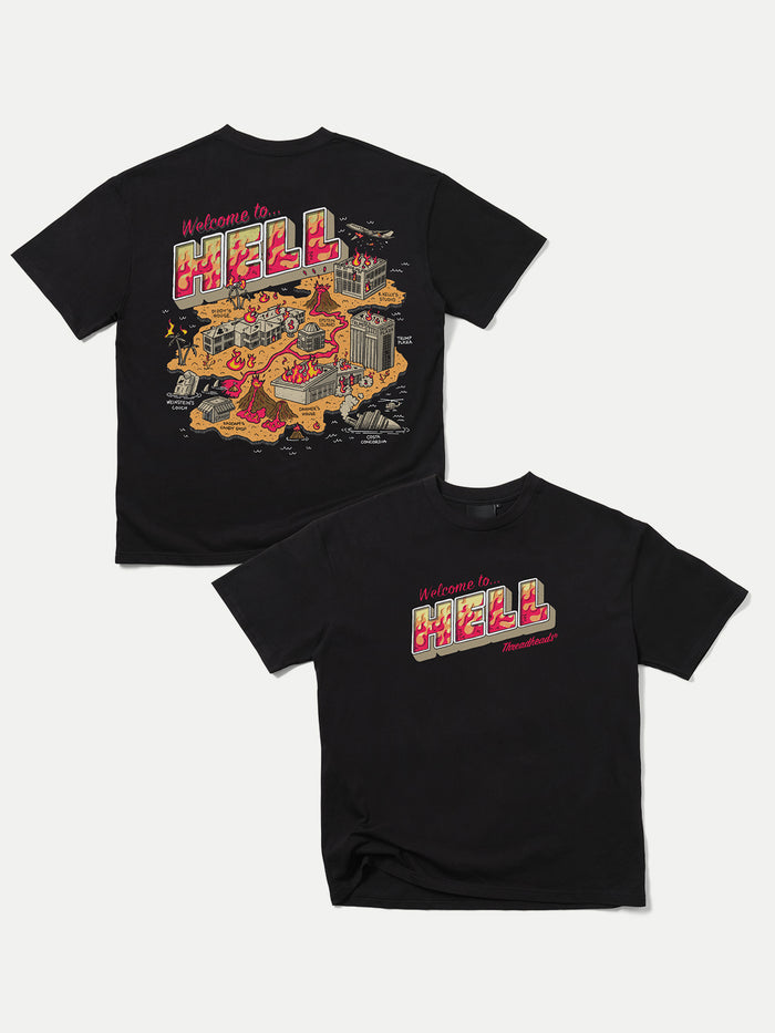 Welcome To Hell T-Shirt | Black-Image 1
