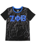 Zeta Sequin Ringer Tee