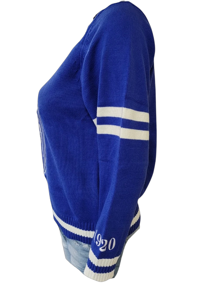 Zeta Varsity Chenille Sweater